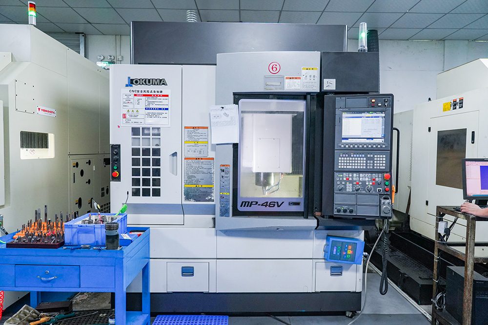 OKUMA MP-46V high-accuracy CNC machine used for precision mold components
